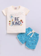 Mars Infiniti Pure Cotton Half Sleeve T-Shirt and Half Pant Set for Baby Girls|Infant tshirt and half pant set| Coordinated Set for Girls Kids