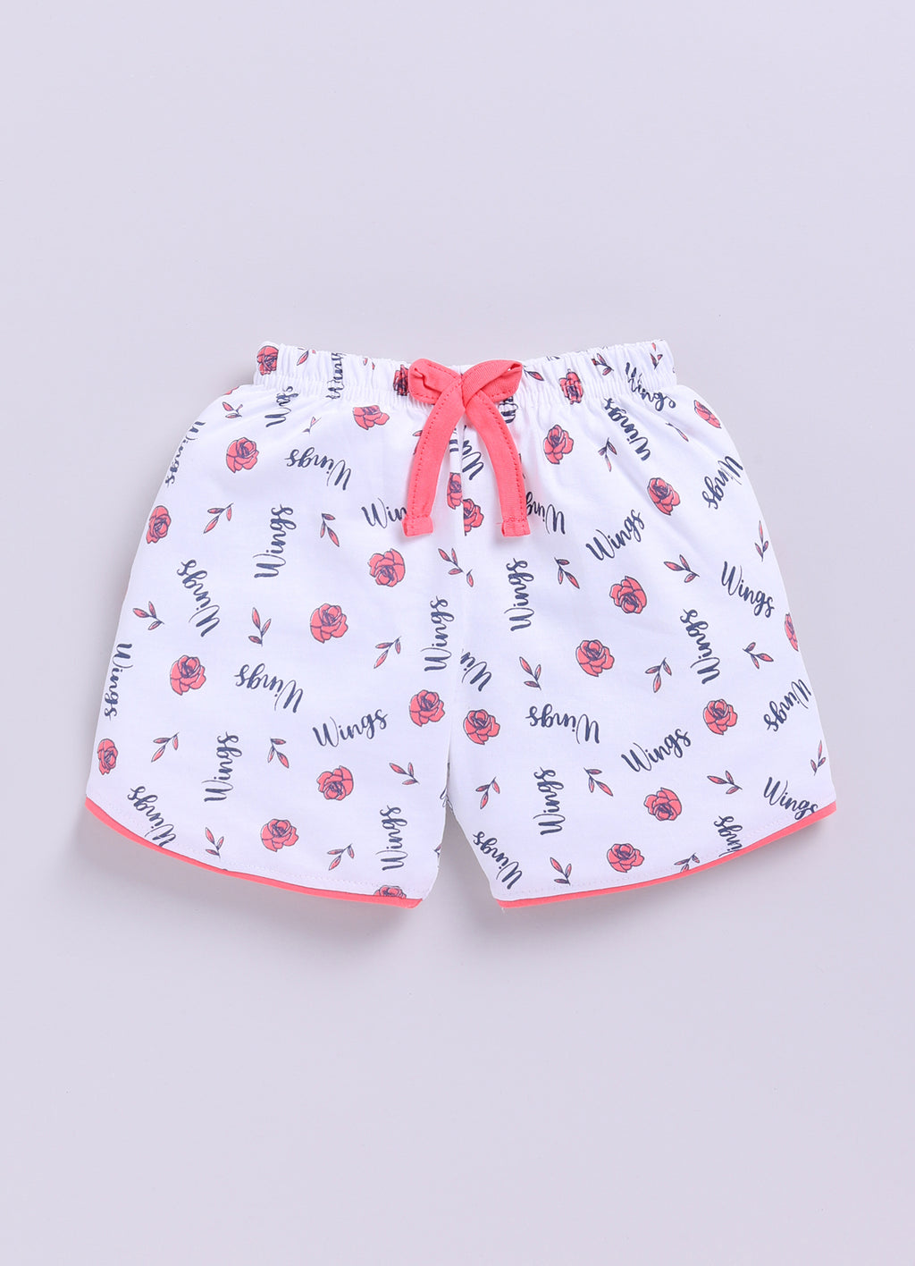 Mars Infiniti Pure Cotton Half Sleeve T-Shirt and Half Pant Set for Baby Girls|Infant tshirt and half pant set| Coordinated Set for Girls Kids|Pink