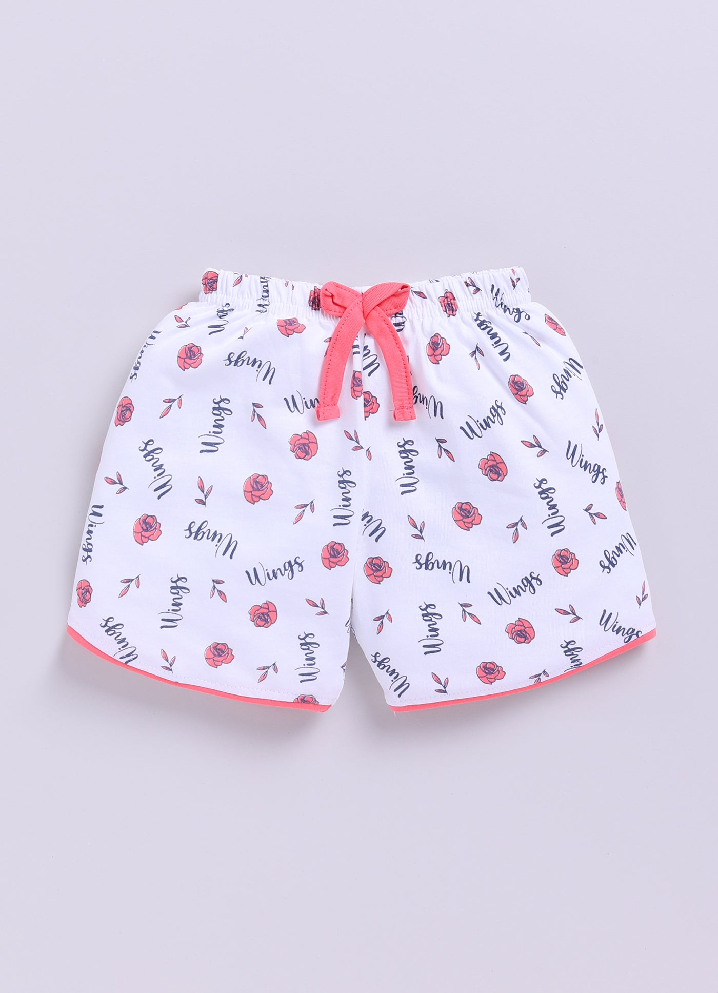 Mars Infiniti Pure Cotton Half Sleeve T-Shirt and Half Pant Set for Baby Girls|Infant tshirt and half pant set| Coordinated Set for Girls Kids|Pink