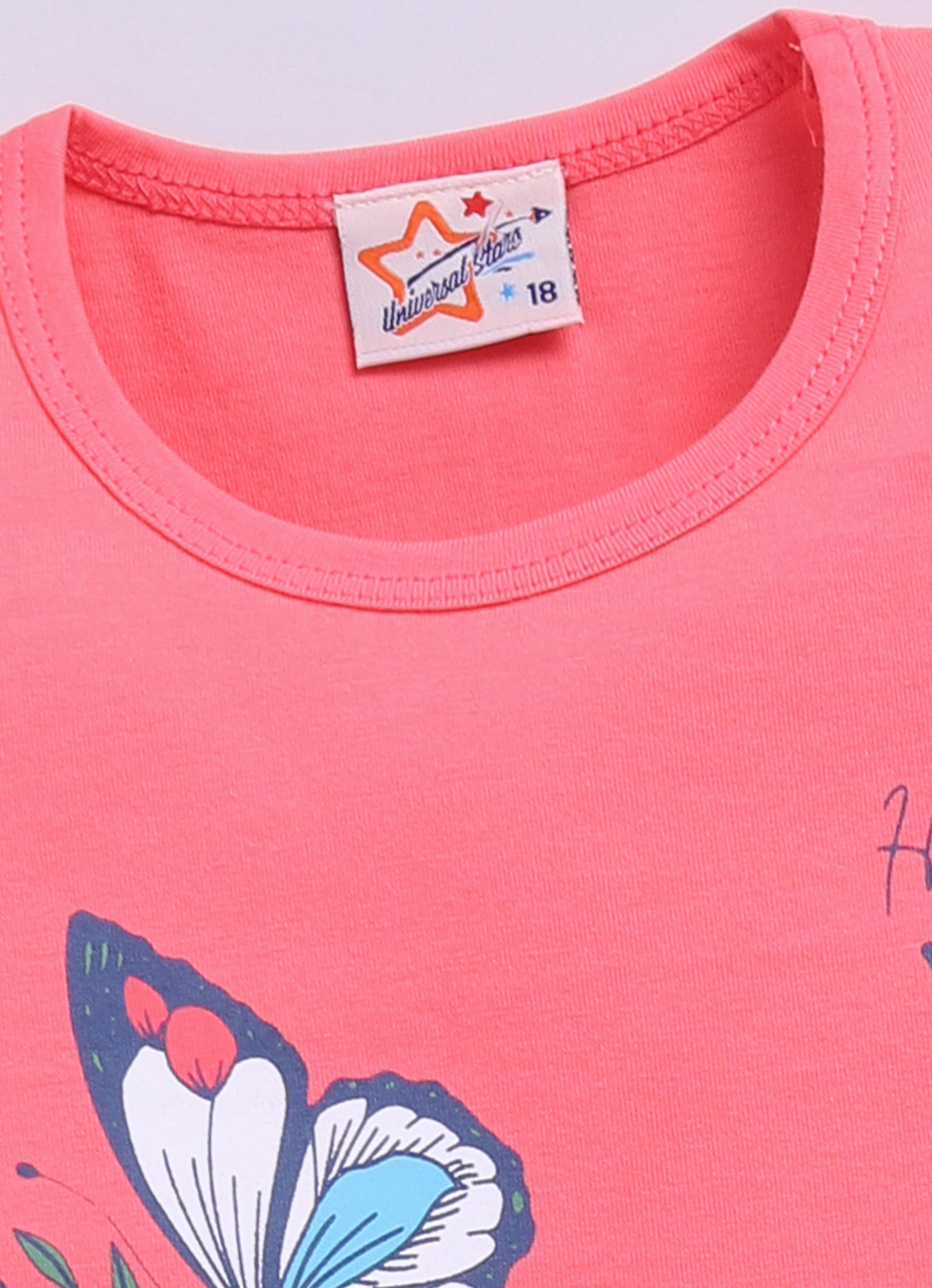 Mars Infiniti Pure Cotton Half Sleeve T-Shirt and Half Pant Set for Baby Girls|Infant tshirt and half pant set| Coordinated Set for Girls Kids|Pink