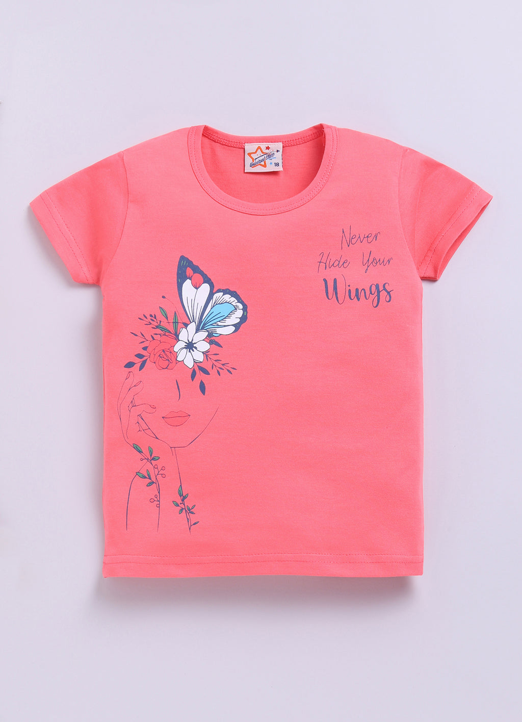 Mars Infiniti Pure Cotton Half Sleeve T-Shirt and Half Pant Set for Baby Girls|Infant tshirt and half pant set| Coordinated Set for Girls Kids|Pink