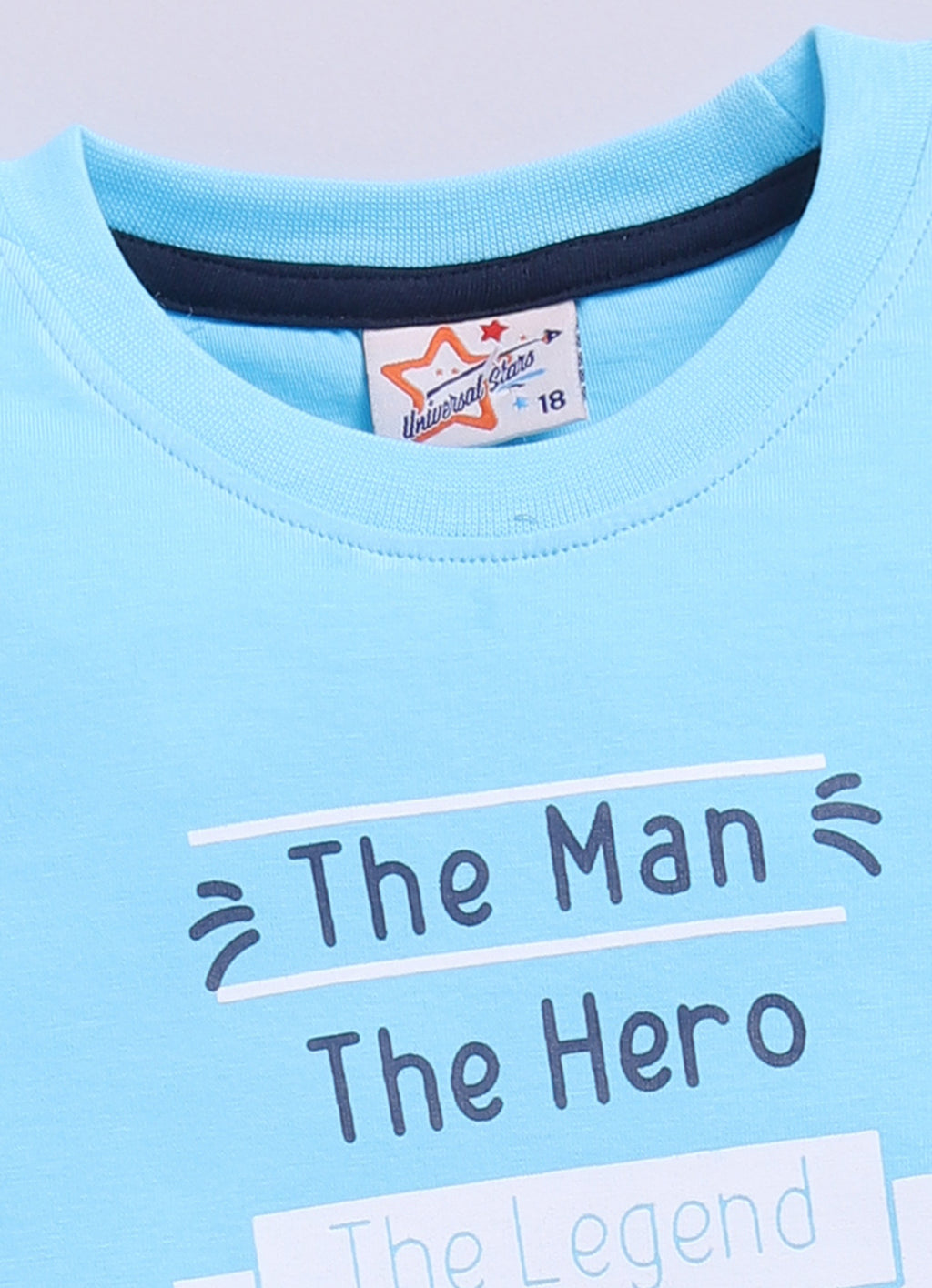 Mars Infiniti Pure Cotton Tshirts for Boys Kids | Summer Tops for Babyboys | Lightweight and Breathable| Playful Printed tees | Halfsleeve Tshirts| Colorful Playful Printed Tops|Sky Blue