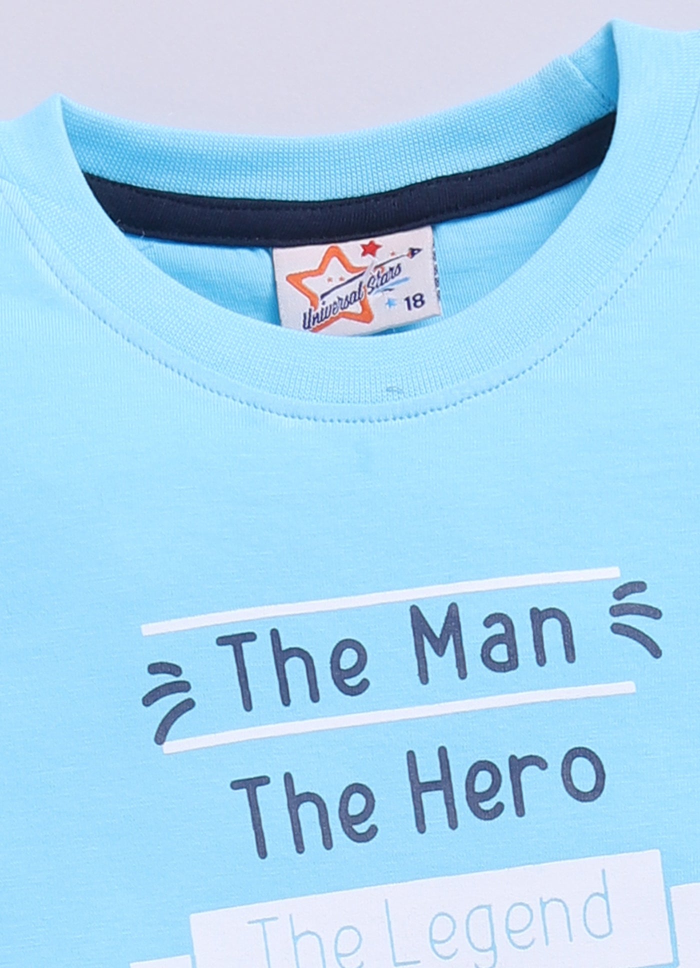 Mars Infiniti Pure Cotton Tshirts for Boys Kids | Summer Tops for Babyboys | Lightweight and Breathable| Playful Printed tees | Halfsleeve Tshirts| Colorful Playful Printed Tops|Sky Blue