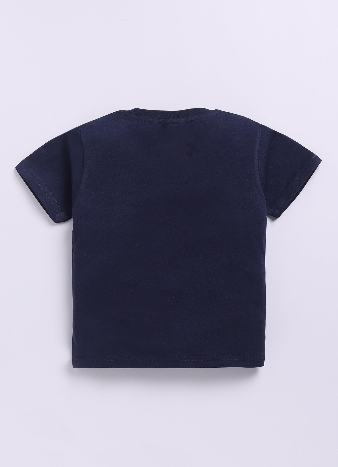Mars Infiniti Pure Cotton Tshirts for Boys Kids | Summer Tops for Babyboys | Lightweight and Breathable| Playful Printed tees | Halfsleeve Tshirts| Colorful Playful Printed Tops|Navy Blue