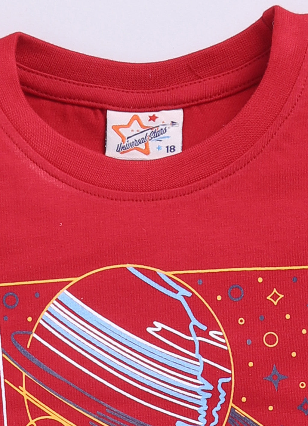 Mars Infiniti Pure Cotton Tshirts for Boys Kids | Summer Tops for Babyboys | Lightweight and Breathable| Playful Printed tees | Halfsleeve Tshirts| Colorful Playful Printed Tops|Red