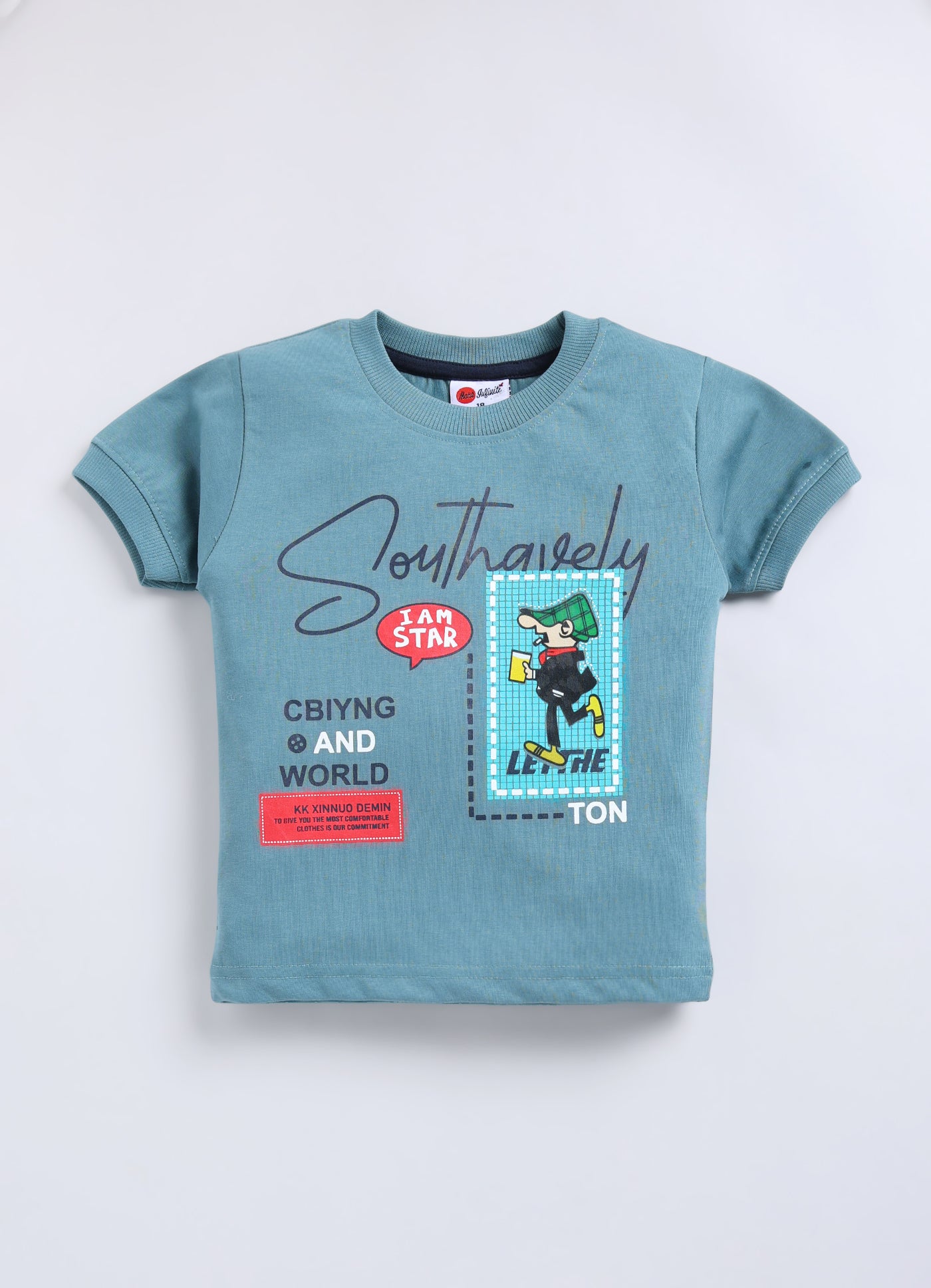 Mars Infiniti Boys & Girls Casual T-shirt Three Fourth Pant (Teal, Baby Pink)