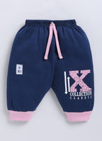 Mars Infiniti Boys & Girls Casual T-shirt Three Fourth Pant (Teal, Baby Pink)