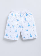 Mars Infiniti Baby Boys & Baby Girls Casual T-shirt Shorts (Sky blue, White)