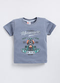 Mars Infiniti Pure Cotton Half Sleeve T Shirt - Grey