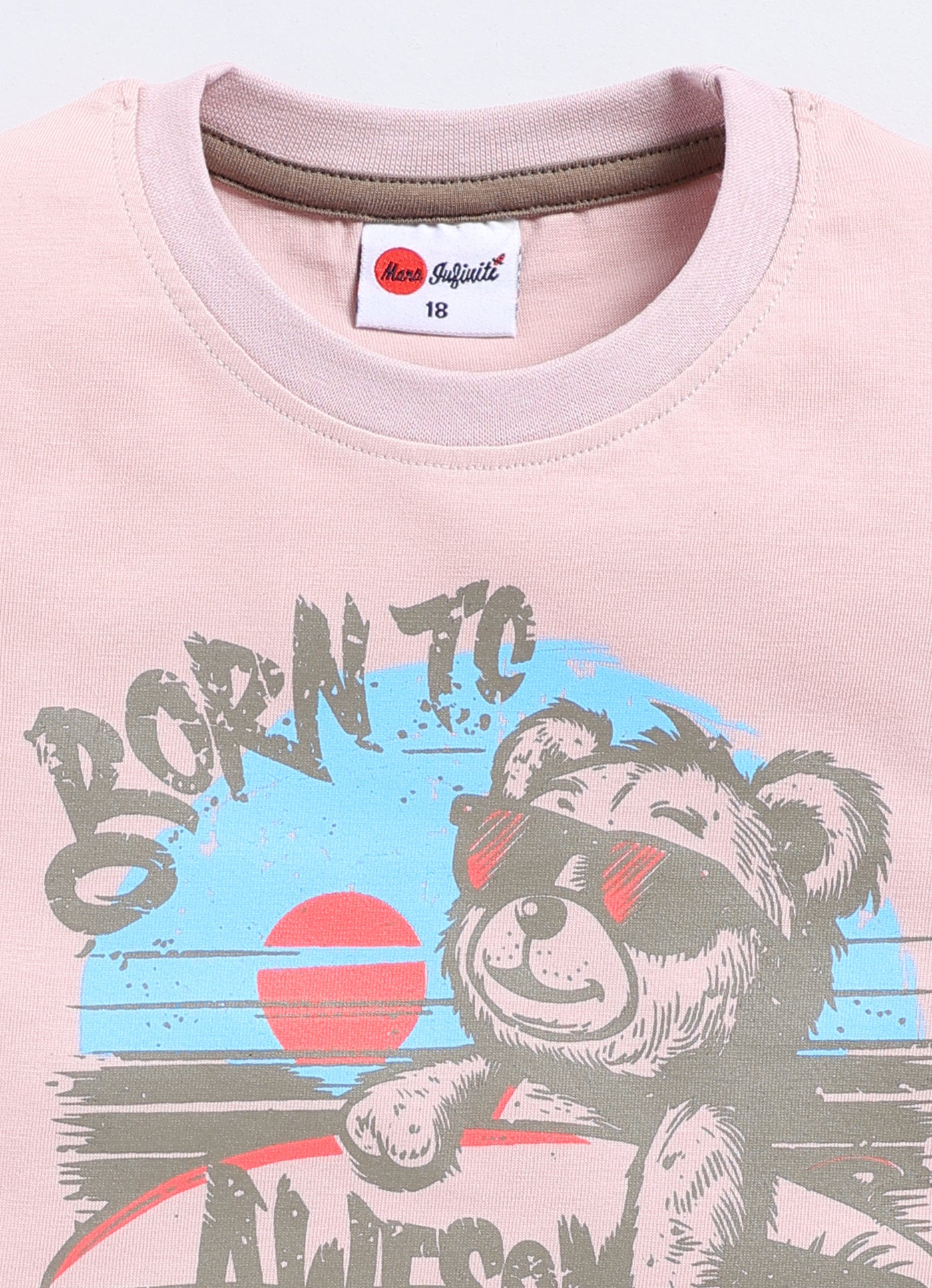 Mars Infiniti Pure Cotton Half Sleeve T Shirt - Rose