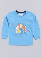 Mars Infiniti Boys Casual T-shirt Track Pants (Blue)