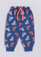 Mars Infiniti Boys Casual T-shirt Track Pants (Orange)