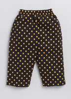 Mars Infiniti Baby Girls Casual Top Capri (Mustard, Black)
