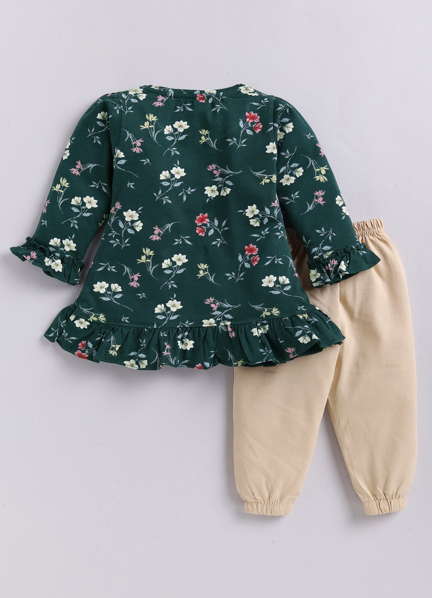 Mars Infiniti Baby Girls Casual Top Pyjama (Turquoise, Cream)