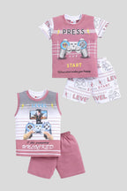 Mars Infiniti Baby Boys & Baby Girls Casual T-shirt Shorts (Rose, White)