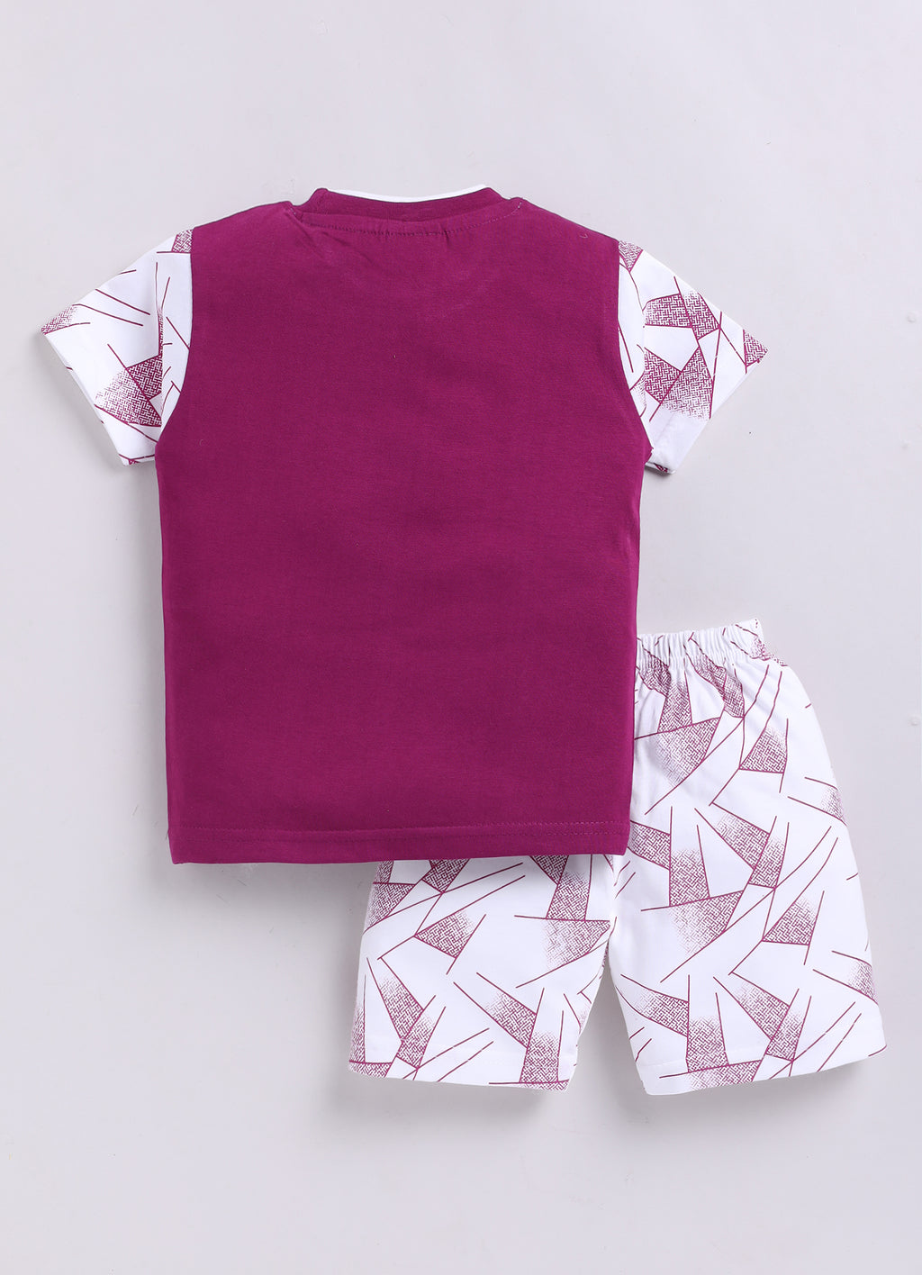 Mars Infiniti Baby Boys & Baby Girls Casual T-shirt Shorts (Burgundy, White)