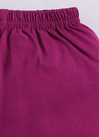 Mars Infiniti Baby Boys & Baby Girls Casual T-shirt Shorts (Burgundy, White)