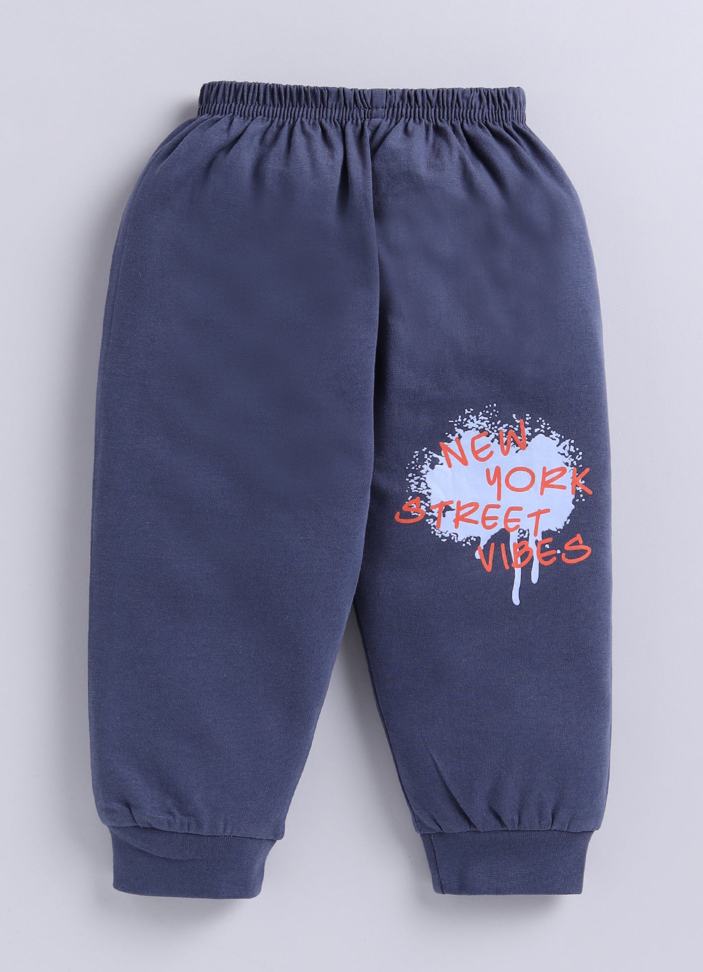 Mars Infiniti Boys Casual T-shirt Track Pants (Mist Blue, Grey)