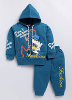 Mars Infiniti Boys & Girls Casual Sweatshirt Sweatpant (Peacock Blue)