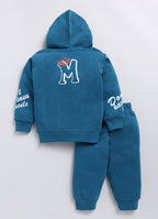 Mars Infiniti Boys & Girls Casual Sweatshirt Sweatpant (Peacock Blue)