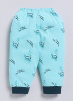 Mars Infiniti Boys Casual T-shirt Track Pants (Deep Blue, Light Blue)