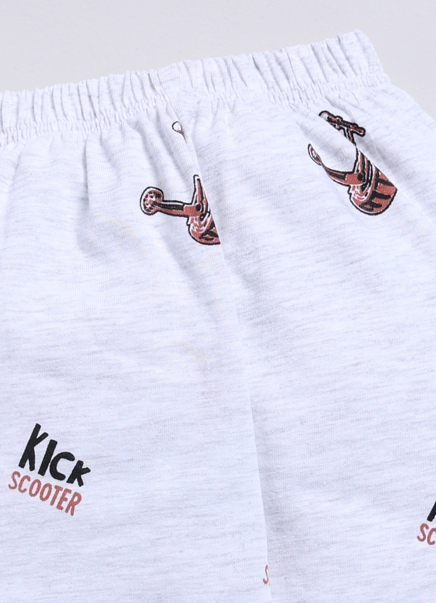 Mars Infiniti Boys Casual T-shirt Track Pants (Brown, Grey Melange)
