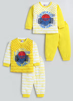 Mars Infiniti Boys & Girls Casual T-shirt Pant (Yellow)