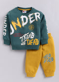 Mars Infiniti Boys & Girls Casual Sweatshirt Track Pants (Emerald & Mustard)