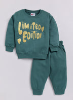 Mars Infiniti Boys & Girls Casual Sweatshirt Sweatpant (Green)