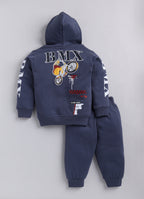 Mars Infiniti Boys & Girls Casual Sweatshirt Sweatpant (Charcoal Grey)