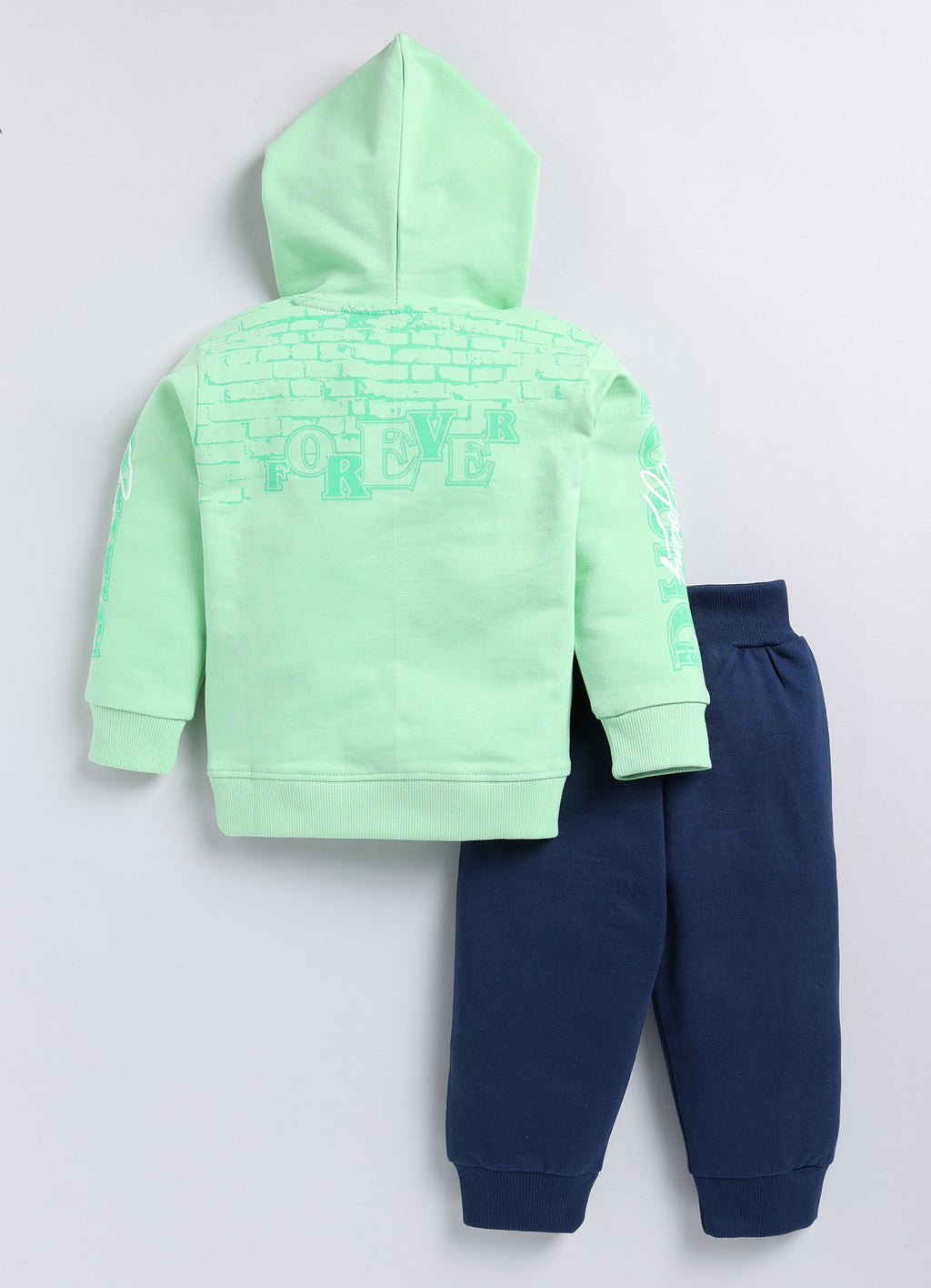 Mars Infiniti Boys & Girls Casual Sweatshirt Track Pants (Kiwi Green, Deep Blue)