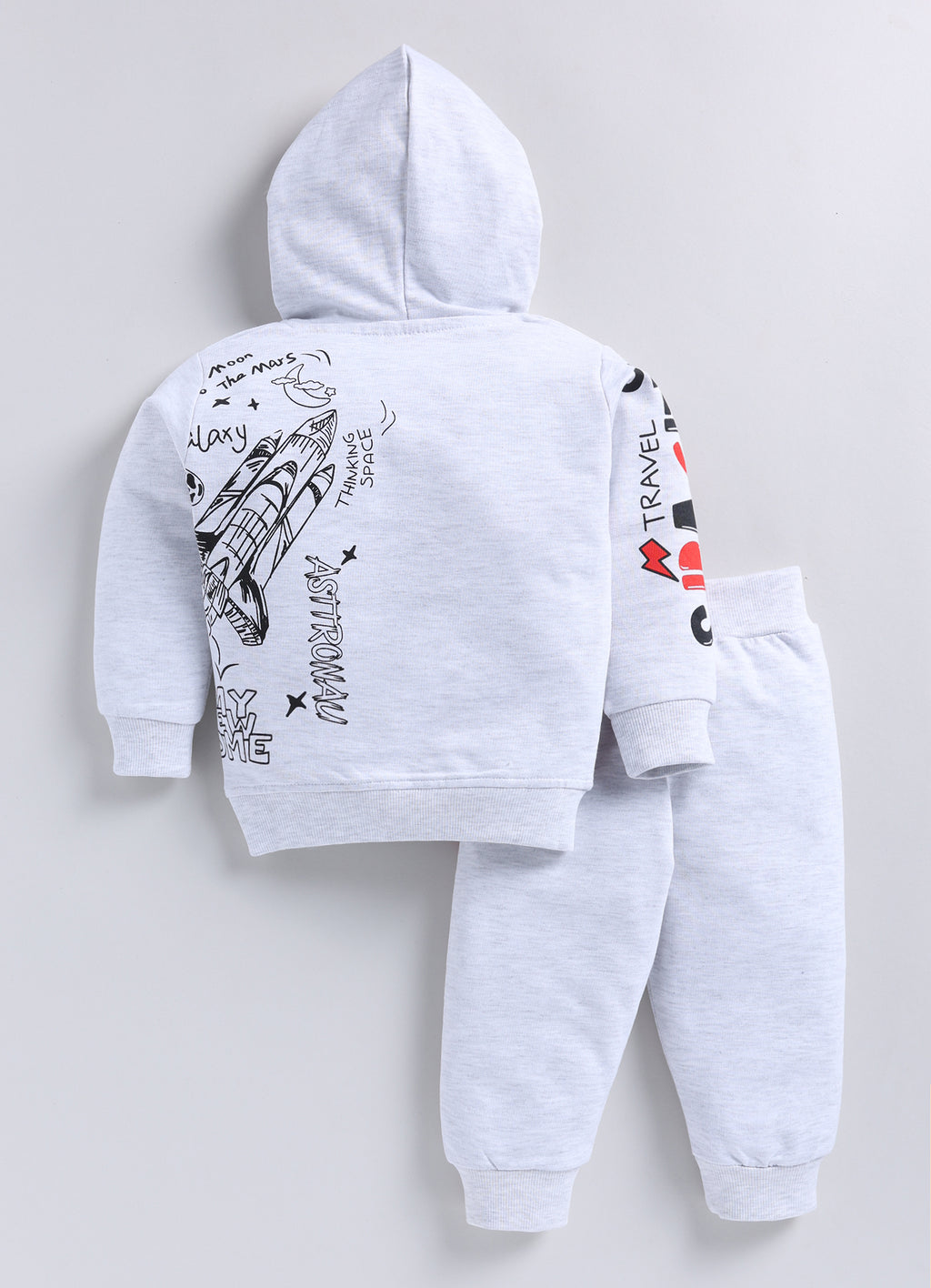 Mars Infiniti Boys & Girls Casual Sweatshirt Track Pants (Grey Melange)