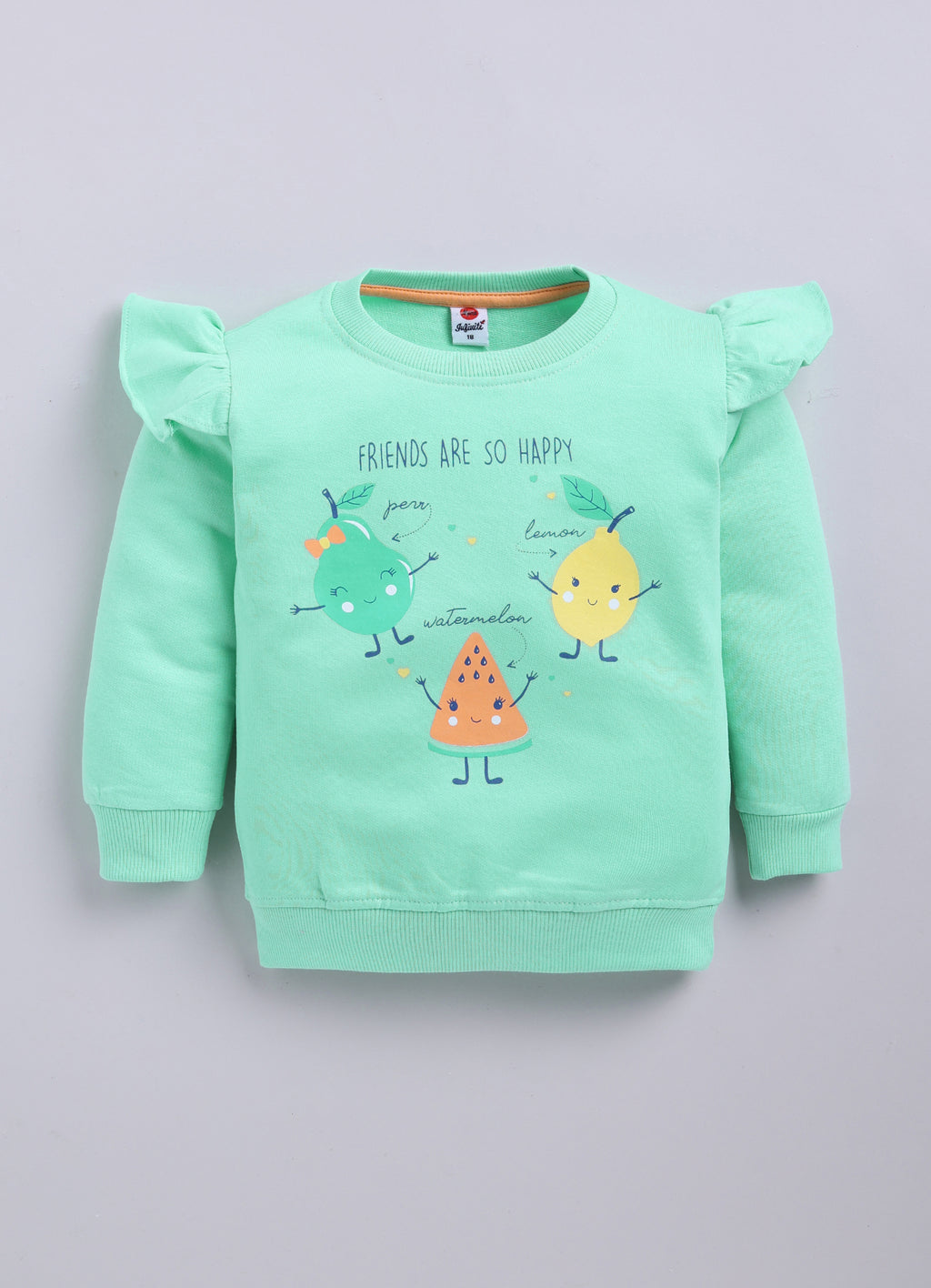 Mars Infiniti Girls Casual Sweatshirt and Track Pants (Light Green)