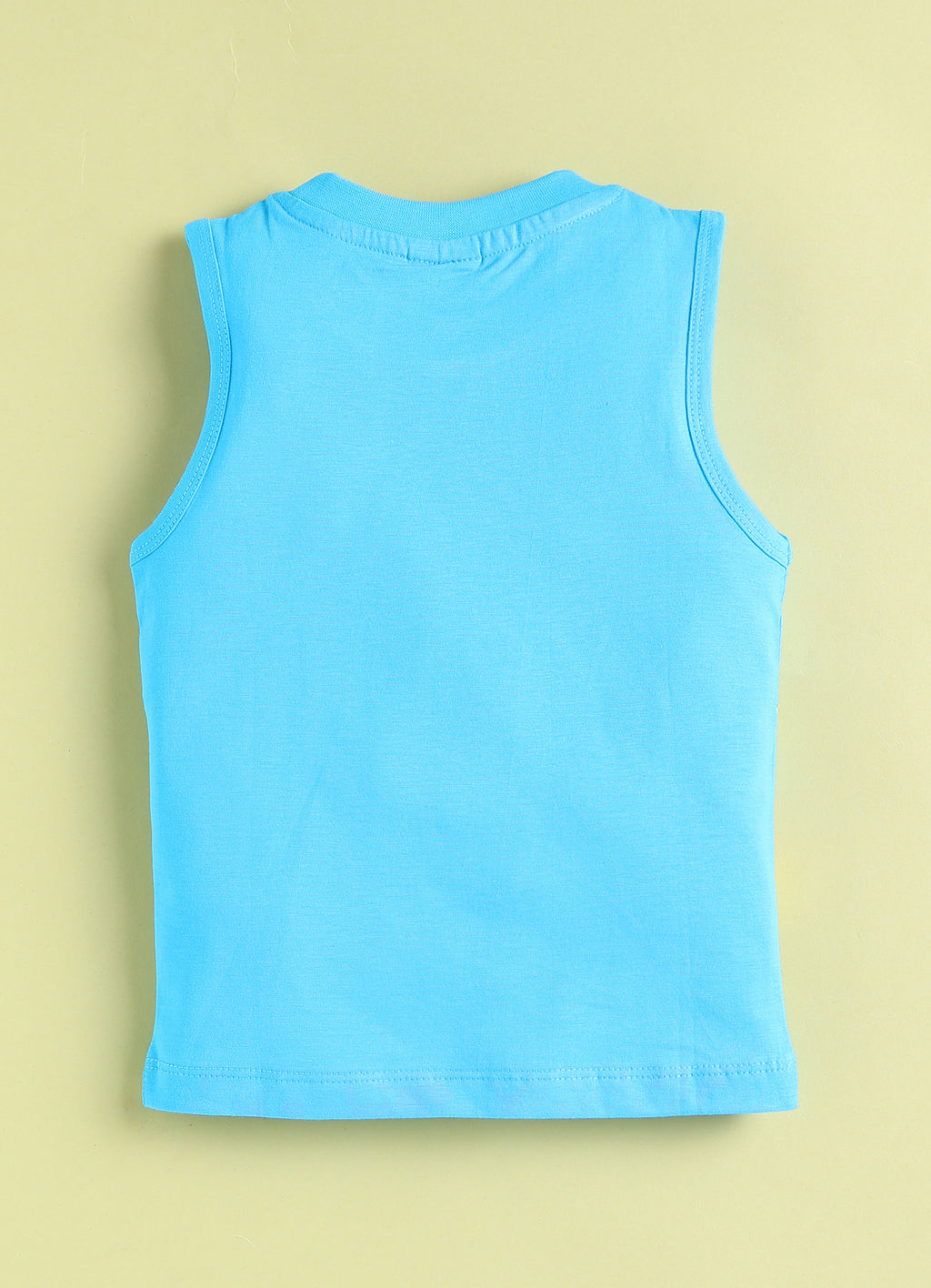 Mars Infiniti Blue Color Stylish Half T Shirt - Sky Blue