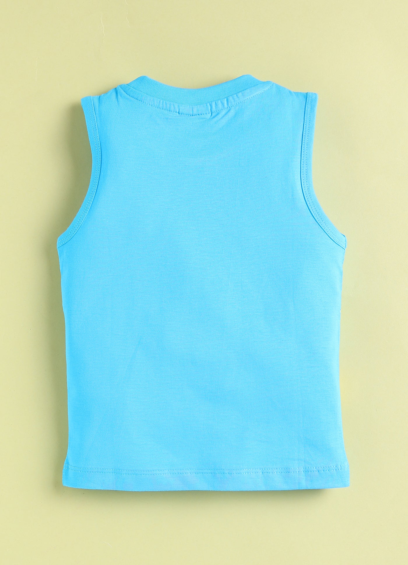 Mars Infiniti Blue Color Stylish Half T Shirt - Sky Blue