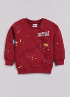 Mars Infiniti Boys & Girls Casual Sweatshirt Sweatpant (Maroon)