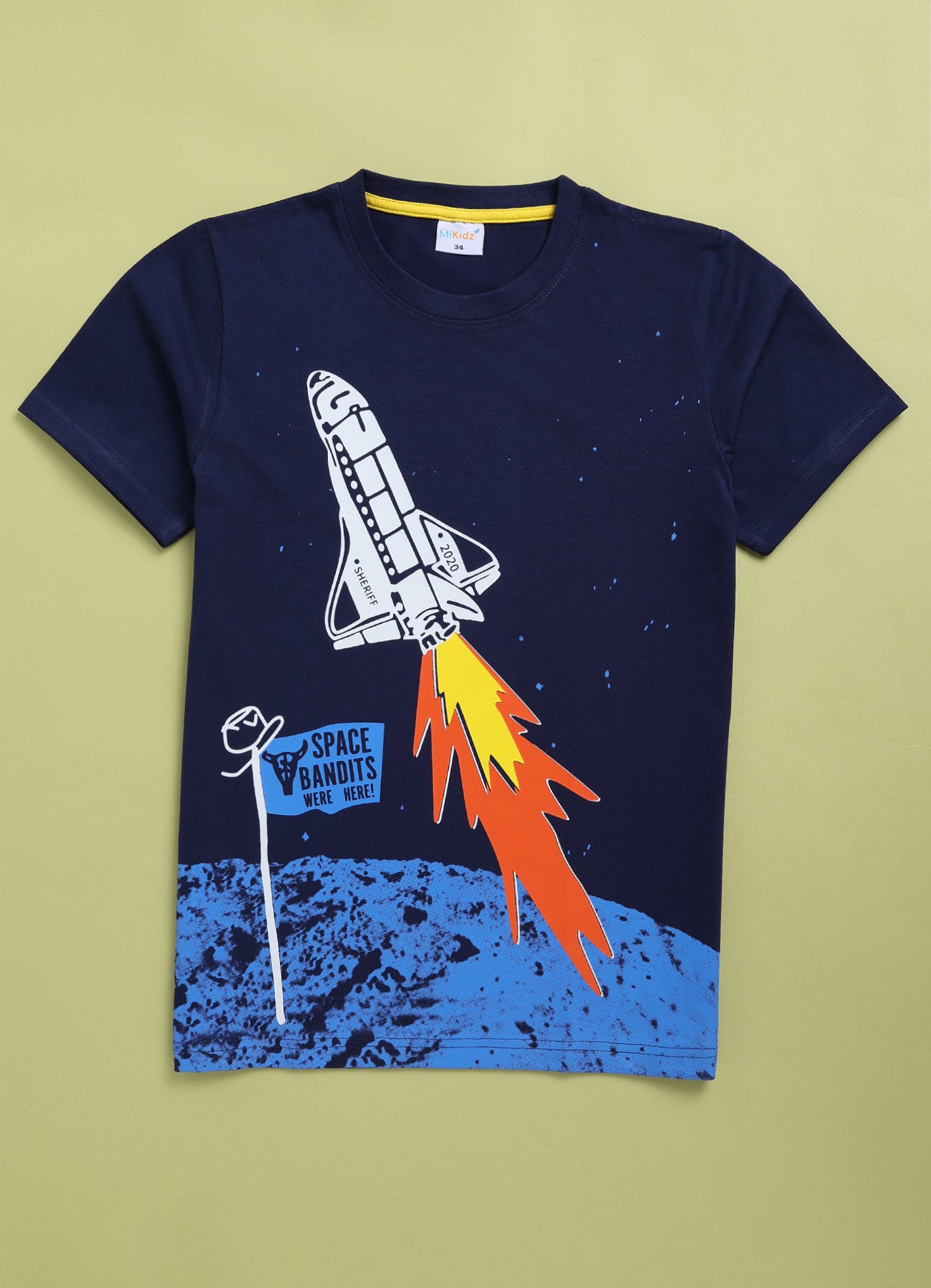 Mars Infiniti Boys Printed Pure Cotton Regular T Shirt - Pack of 2