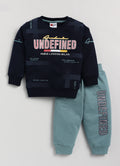 Mars Infiniti Boys & Girls Casual Sweatshirt Track Pants (Navy Blue)