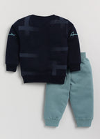 Mars Infiniti Boys & Girls Casual Sweatshirt Track Pants (Navy Blue)