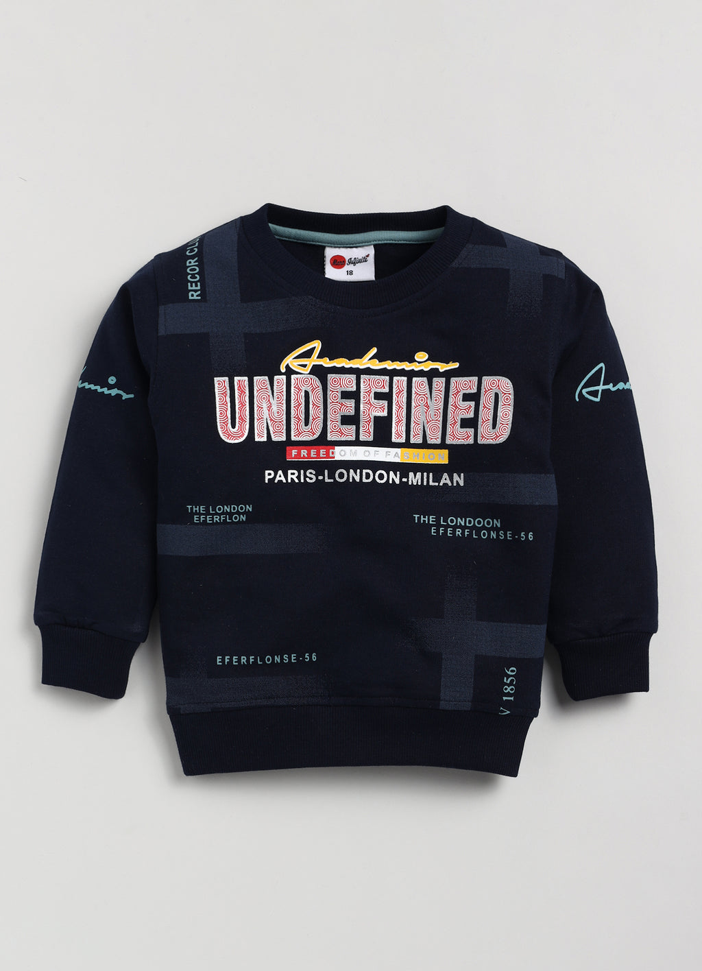 Mars Infiniti Boys & Girls Casual Sweatshirt Track Pants (Navy Blue)