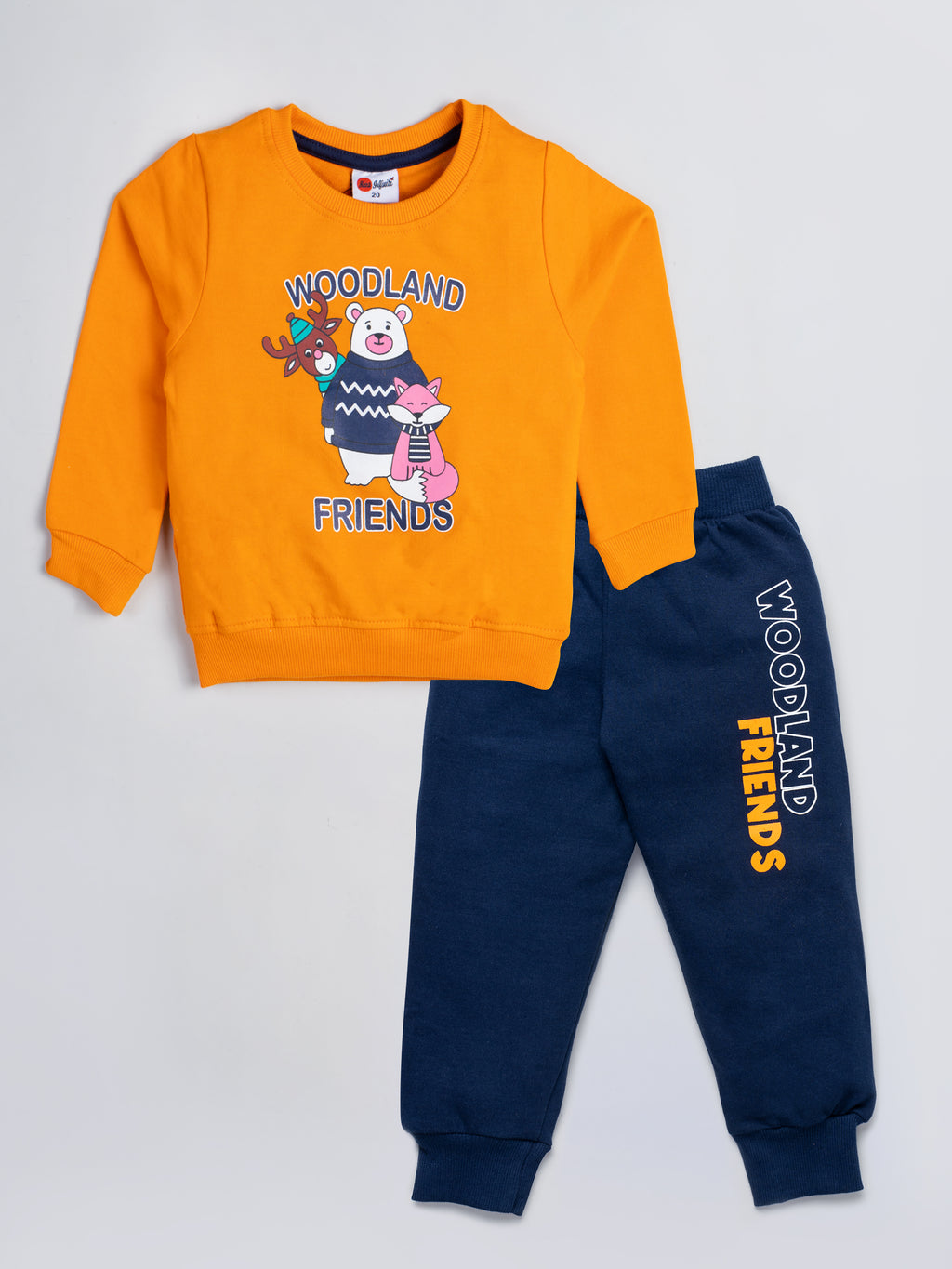 Mars Infiniti Boys & Girls Casual Sweatshirt Track Pants (Orange)