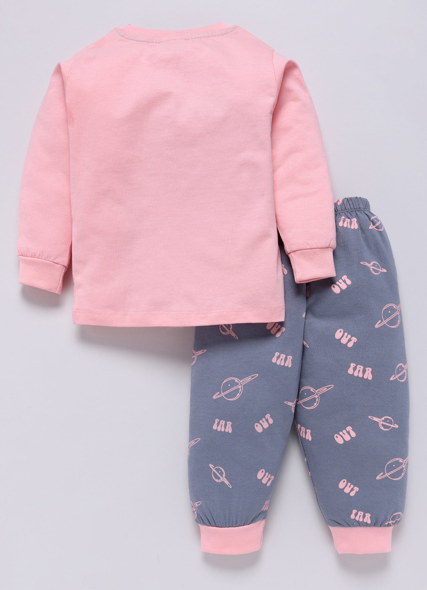 Mars Infiniti Boys Casual T-shirt Track Pants (Light Pink, Blue)