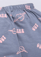Mars Infiniti Boys Casual T-shirt Track Pants (Light Pink, Blue)