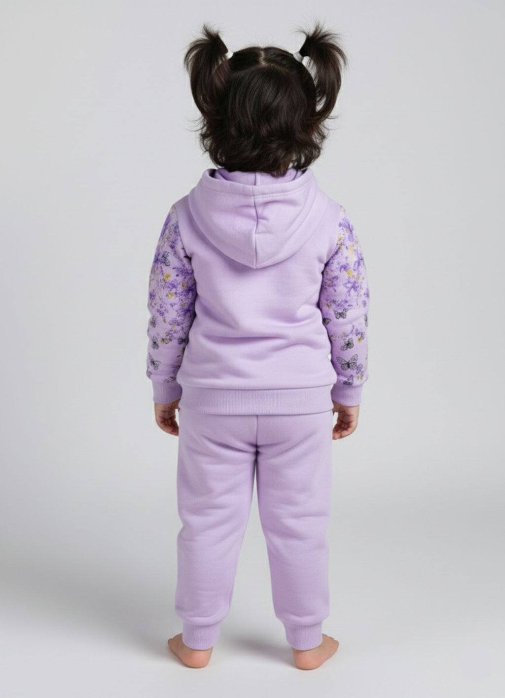 Mars Infiniti Girls Casual Hoodie and Track Pants for Winter (Pastel Purple)
