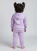 Mars Infiniti Girls Casual Hoodie and Track Pants for Winter (Pastel Purple)