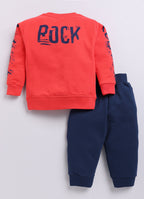 Mars Infiniti Boys & Girls Casual Sweatshirt Track Pants (Rust, Blue)