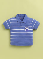 Mars Infiniti Baby Boys Pure Cotton Polo Half Sleeve T-shirt & Shorts Set