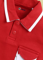 Mars Infiniti Baby Boys Pure Cotton Polo Half Sleeve T-shirt & Shorts Set