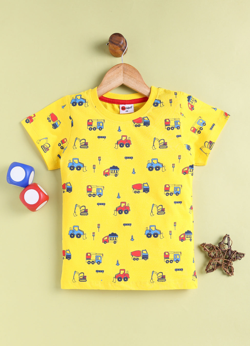 Mars Infiniti Boys Printed Pure Cotton Regular T Shirt - Pack of 2
