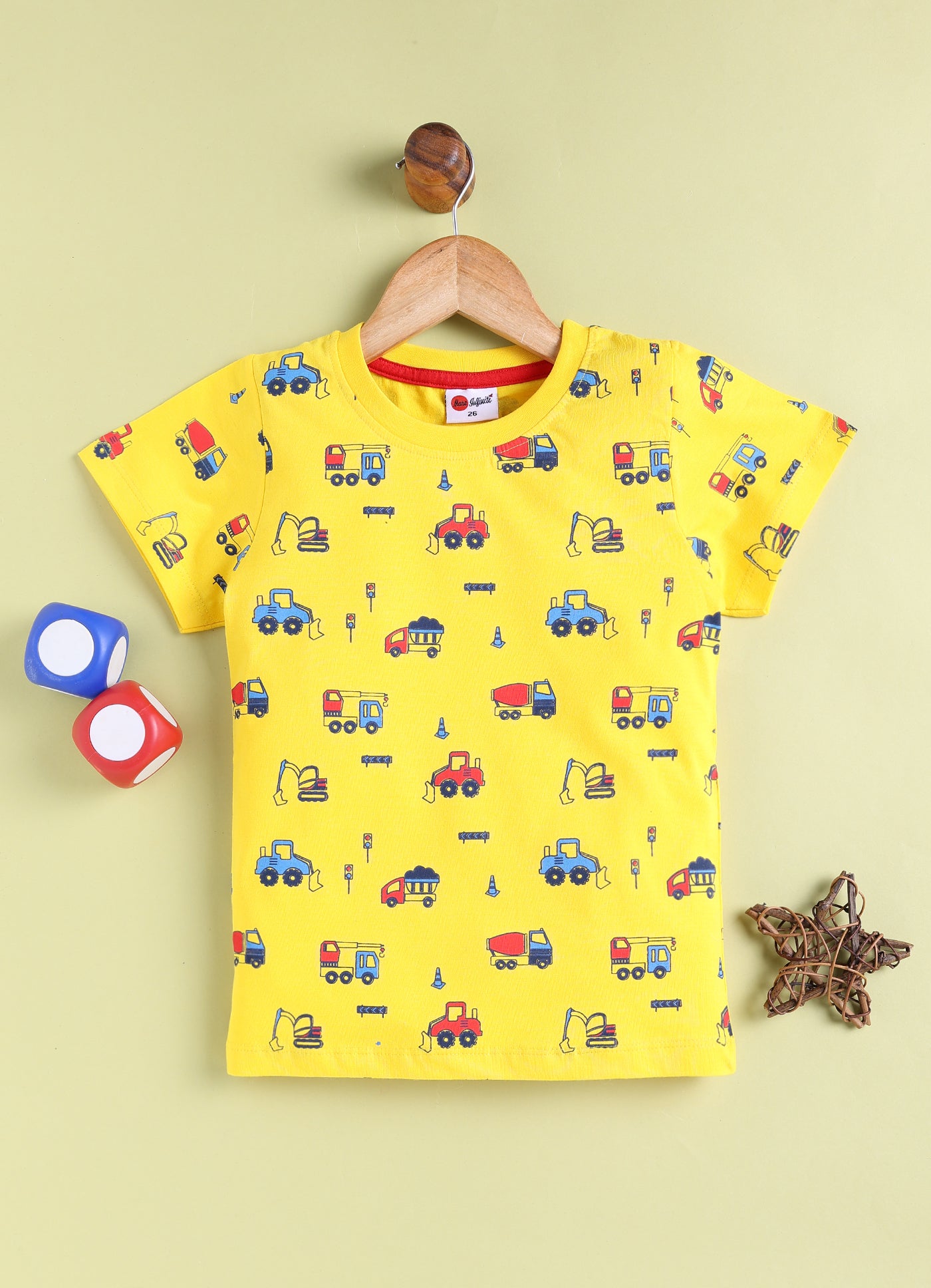 Mars Infiniti Boys Printed Pure Cotton Regular T Shirt - Pack of 2